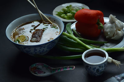 Close-up of salad in bowl