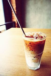 Close-up of drink on table