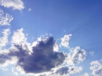 Low angle view of clouds in sky