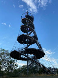 Low angle view of tower against sky