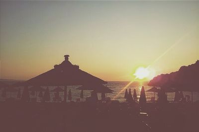 Sun shining through clouds