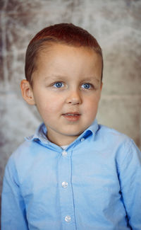 Portrait of boy looking away