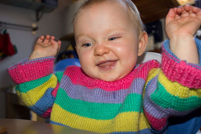 Portrait of cute baby boy