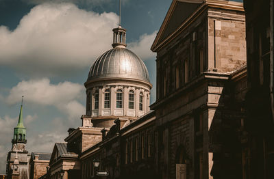 Low angle view of church against sky