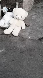 Close-up of abandoned toy