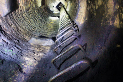 Close-up of old staircase