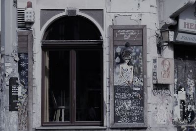 Graffiti on old building