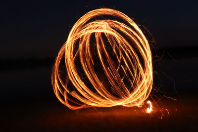 Light trails in the dark