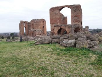 View of old ruins