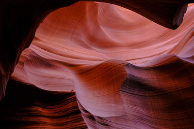 Low angle view of rock formation