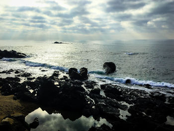 Scenic view of sea against sky