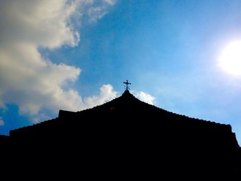 Low angle view of church against sky