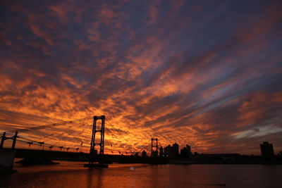 Scenic view of calm sea at sunset