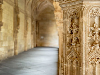 Corridor of historic building