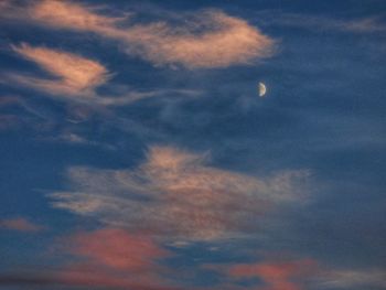 Low angle view of sky at night