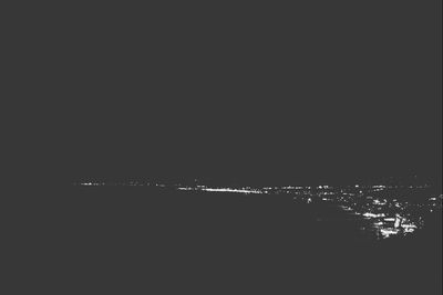 View of illuminated city at night