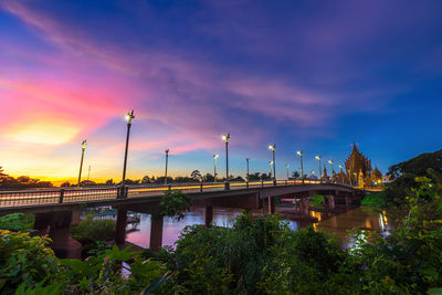 Bridge over river against sky