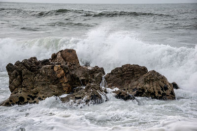 Rocks on beach