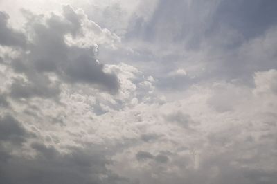 Low angle view of clouds in sky