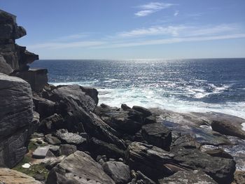 Scenic view of sea against sky