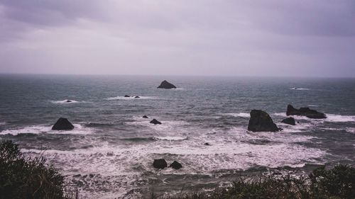 Scenic view of sea against sky