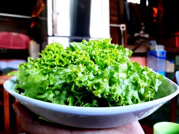 Close-up of chopped vegetables in bowl