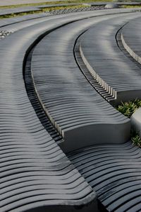 High angle view of concrete slabs at expo memorial park