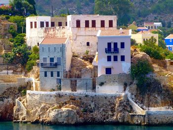 View of canal along buildings