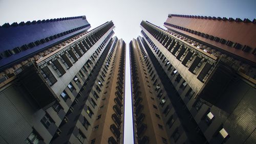 Low angle view of modern building