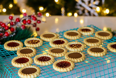 Close-up of christmas decorations