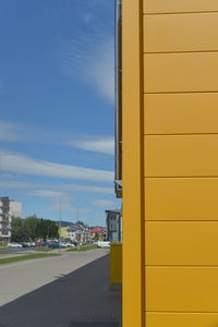 Low angle view of buildings against sky