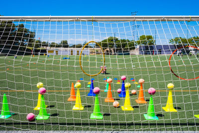 People playing soccer