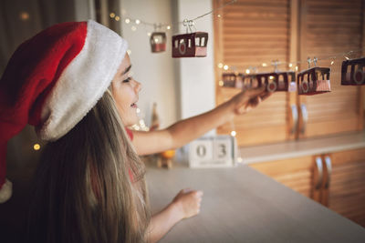 Portrait of woman looking at camera