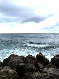 Scenic view of sea against sky