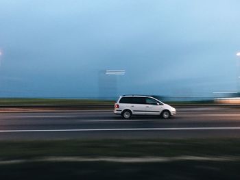 Car on road against sky