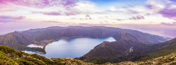 View over lagoa do fogo, azores islands vacation, outdoor experience.