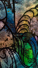 Full frame shot of graffiti on wall