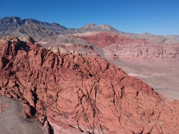 Scenic view of dramatic landscape against sky