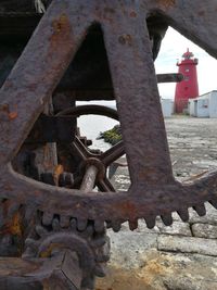 Close-up of rusty metal