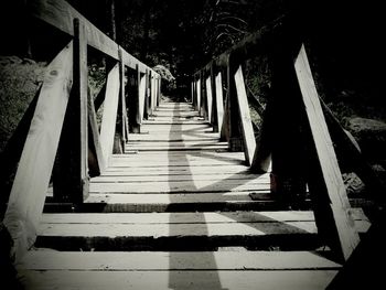 Low angle view of underground walkway