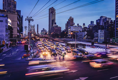 City street with buildings in background