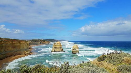 Scenic view of sea against sky