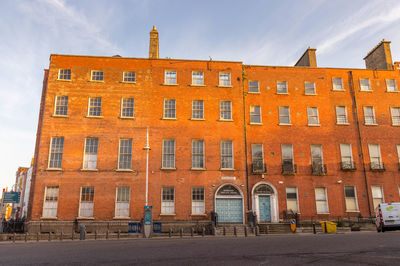 Low angle view of building against sky
