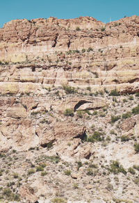 View of rock formations