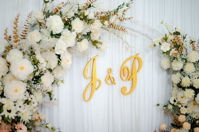 Christmas decorations on table