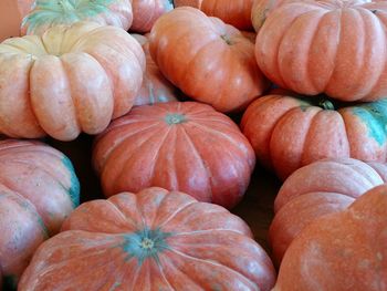 Full frame shot of pumpkins at market