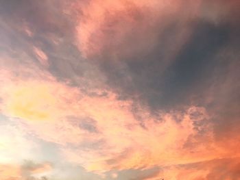 Low angle view of dramatic sky