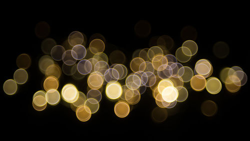 Defocused lights at night