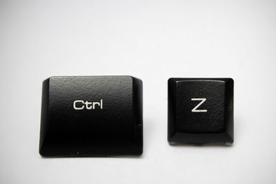 Close-up of text against white background