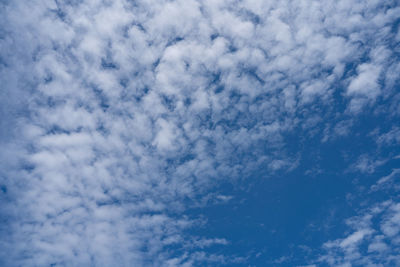 Low angle view of clouds in sky